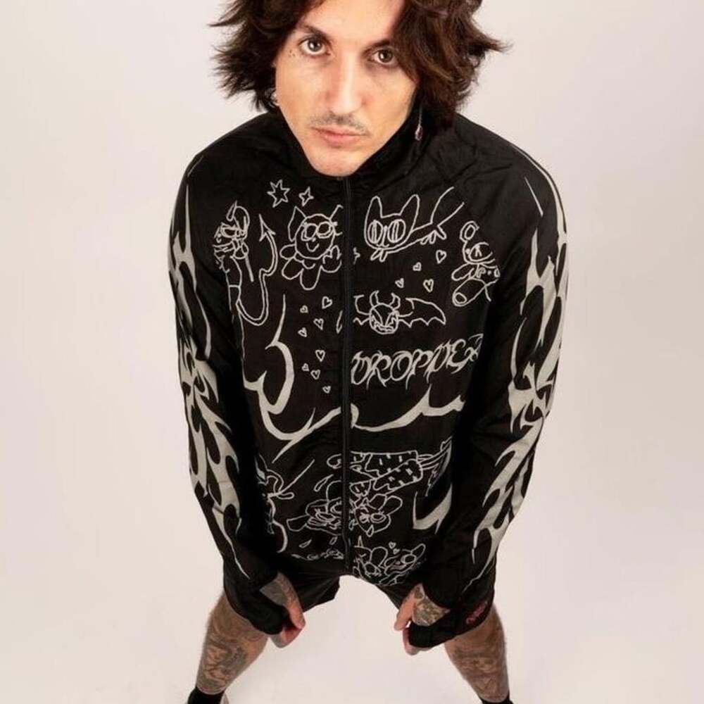 Drop Dead Clothing Running From My Demons Windbreaker Jacket
